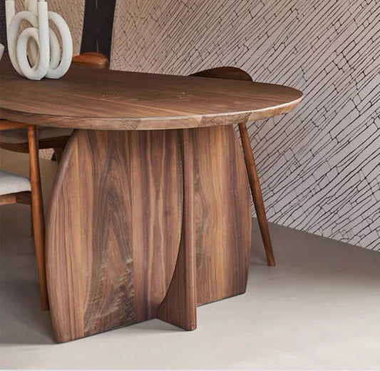 'Silent Wind' Walnut Dining Set