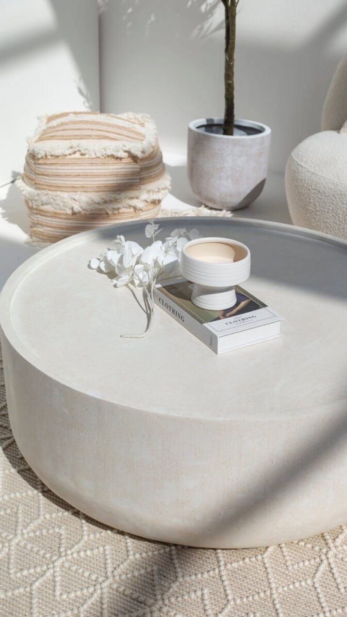 Boulder Concrete Coffee Table