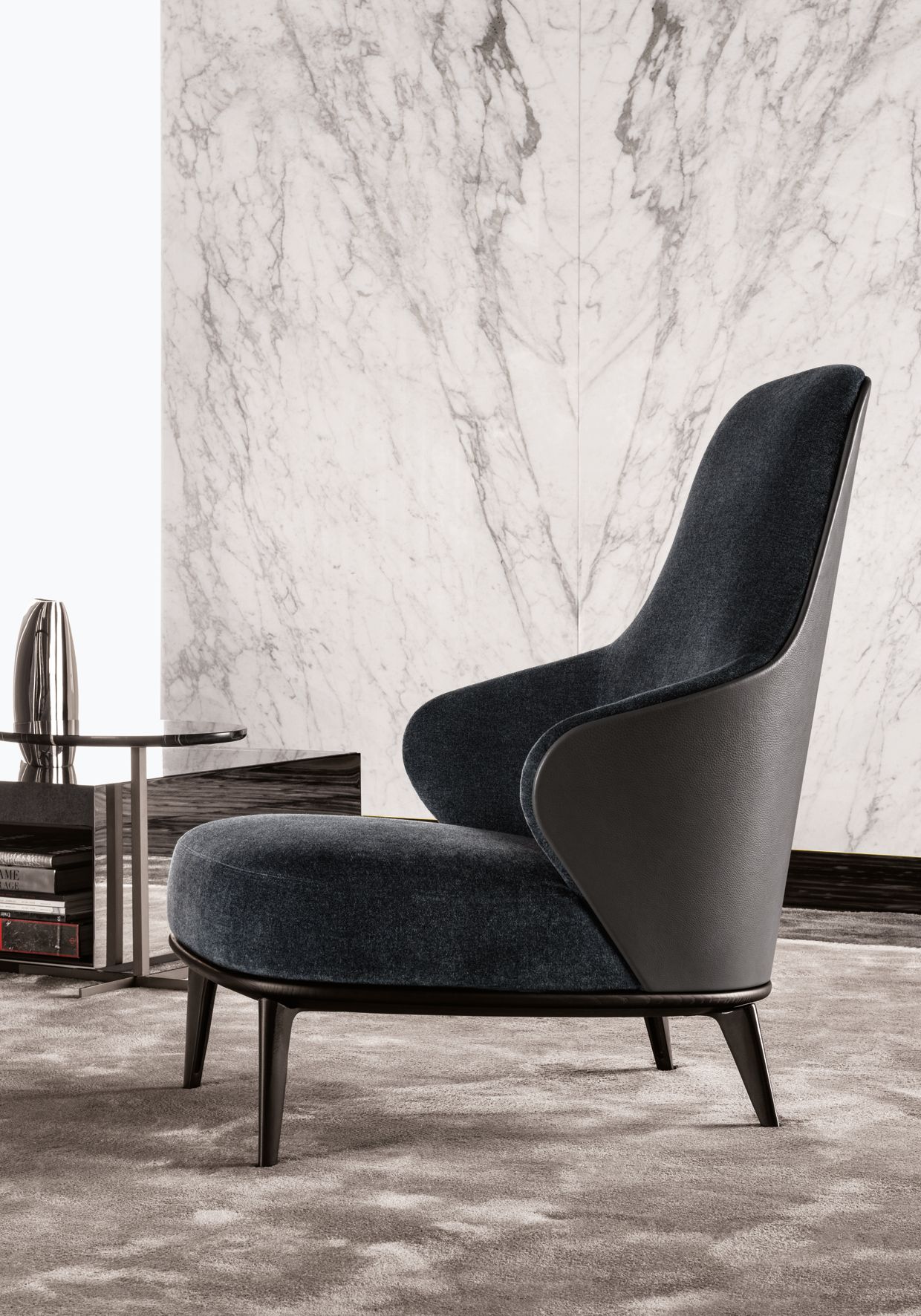 Leslie Velvet Armchair