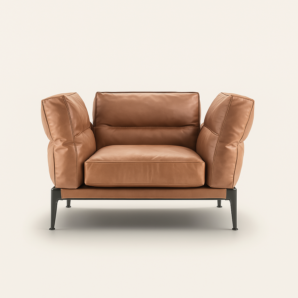 The Open Wing Leather Armchair
