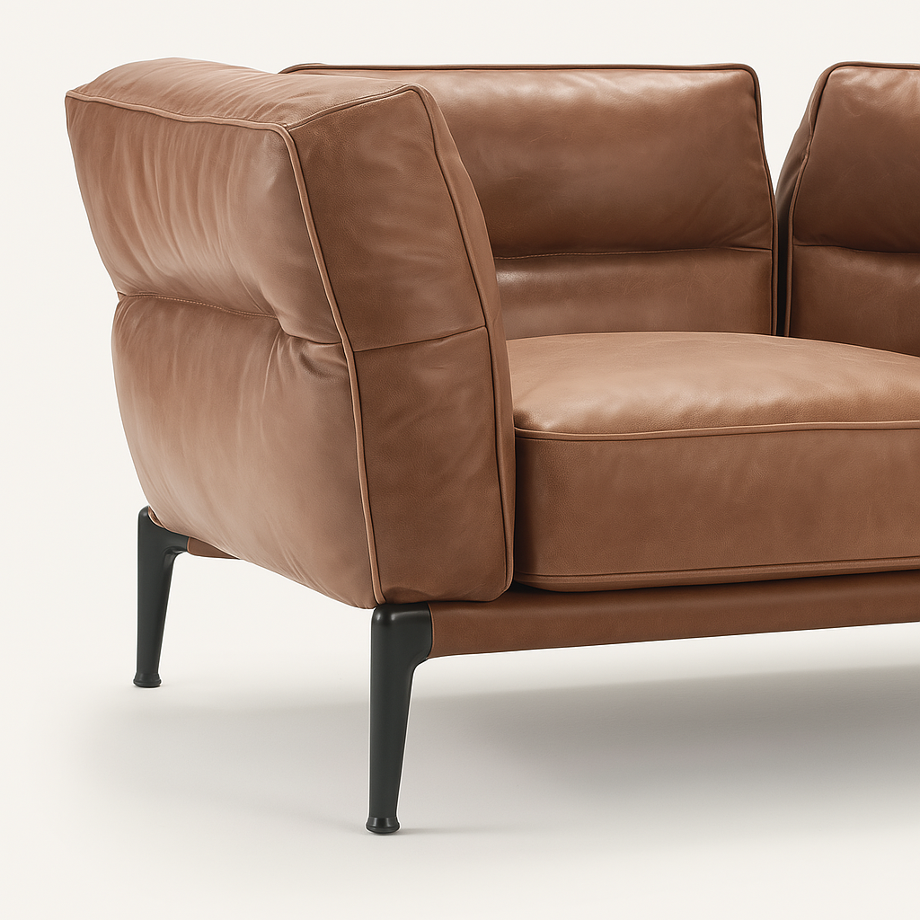The Open Wing Leather Armchair