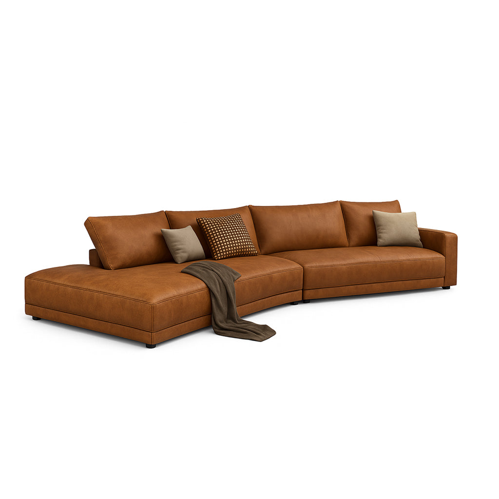 Cowhide Natural Leather Sofa