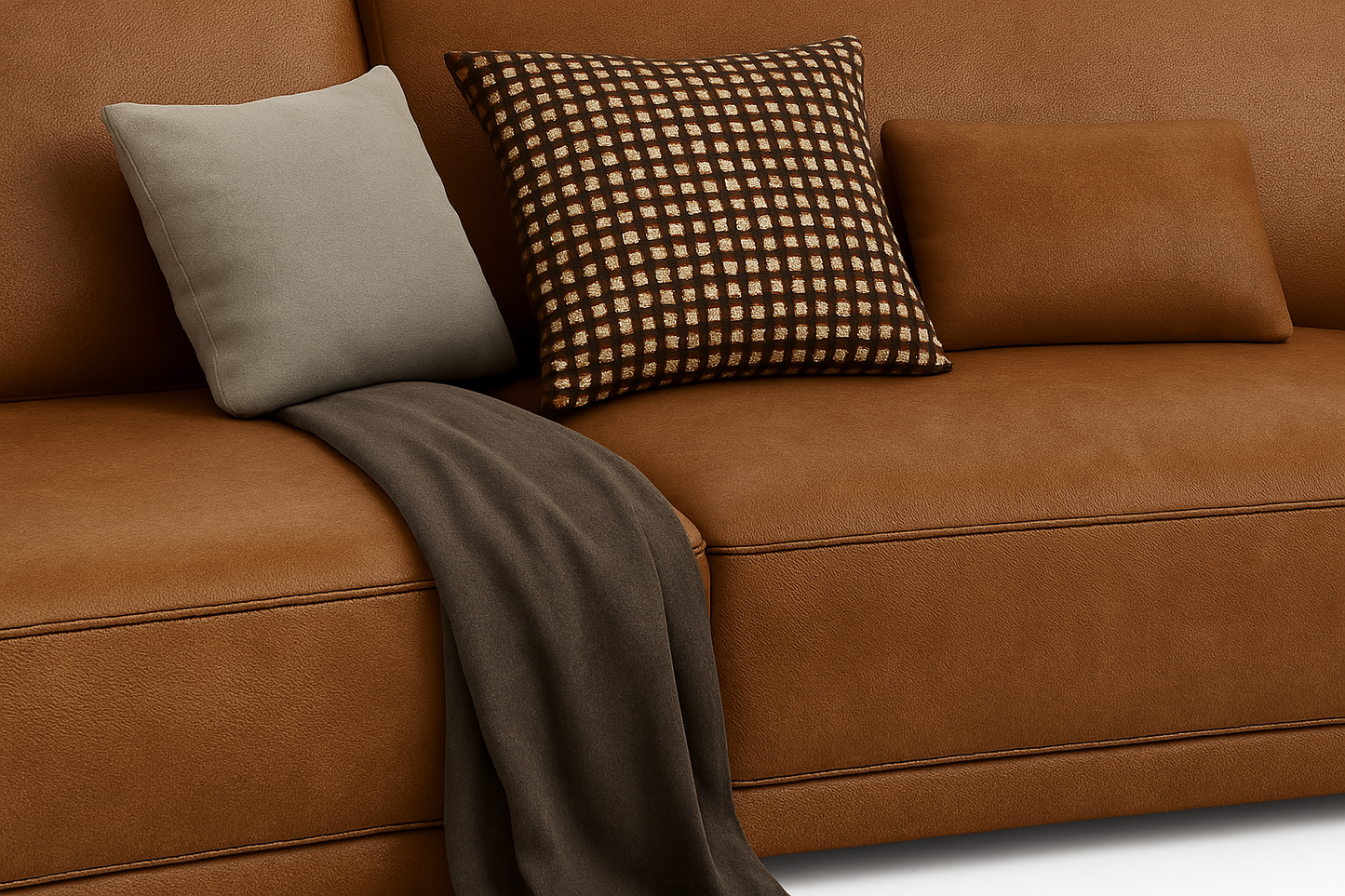 Cowhide Natural Leather Sofa