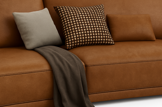 Cowhide Natural Leather Sofa