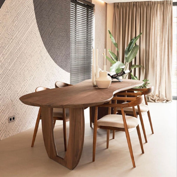 'Silent Wind' Walnut Dining Set