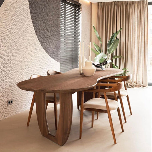 'Silent Wind' Walnut Dining Set
