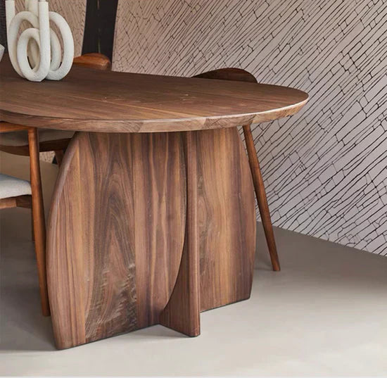 'Silent Wind' Walnut Dining Set