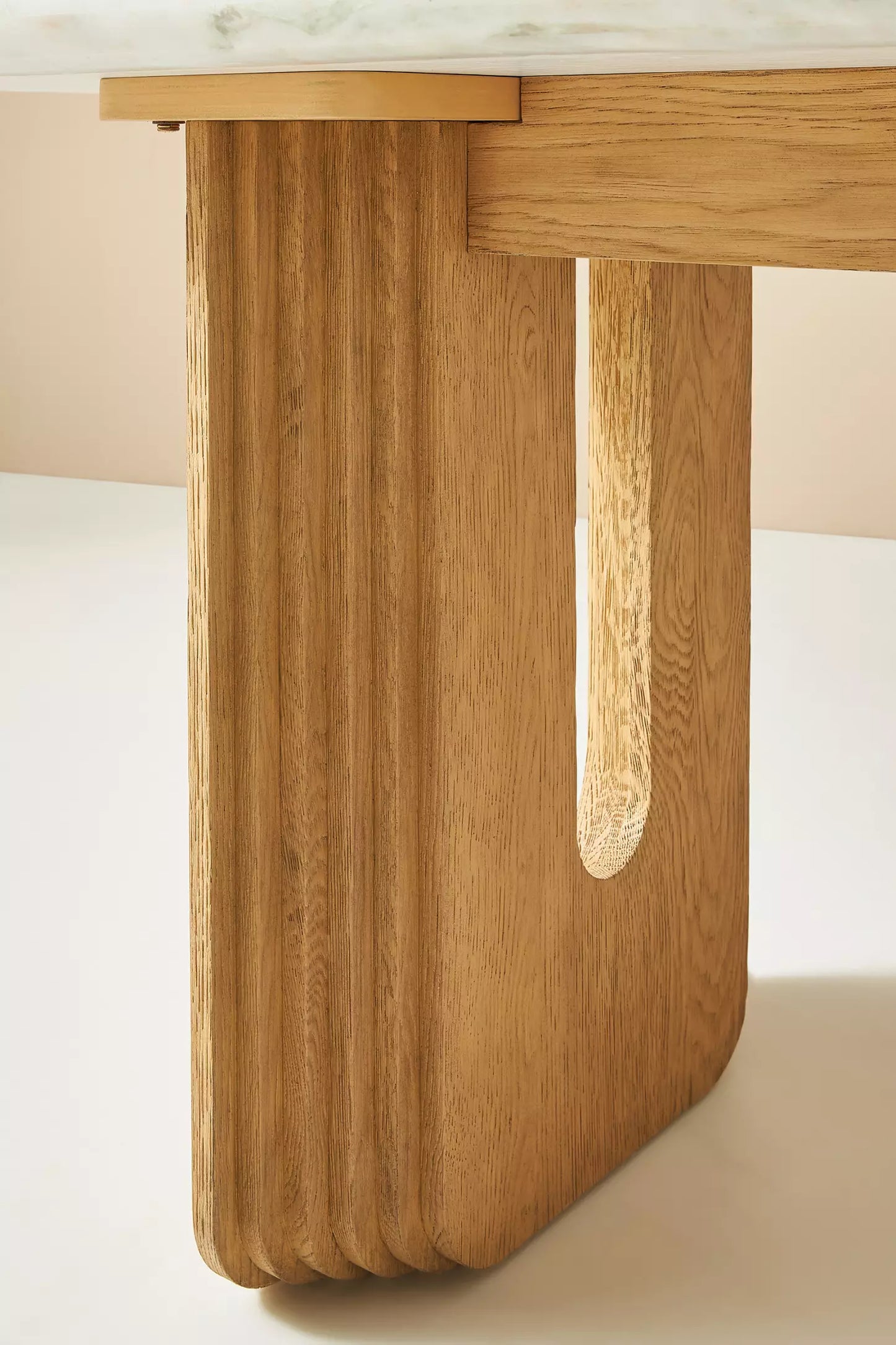 Cayden OAK Marble Dining Set