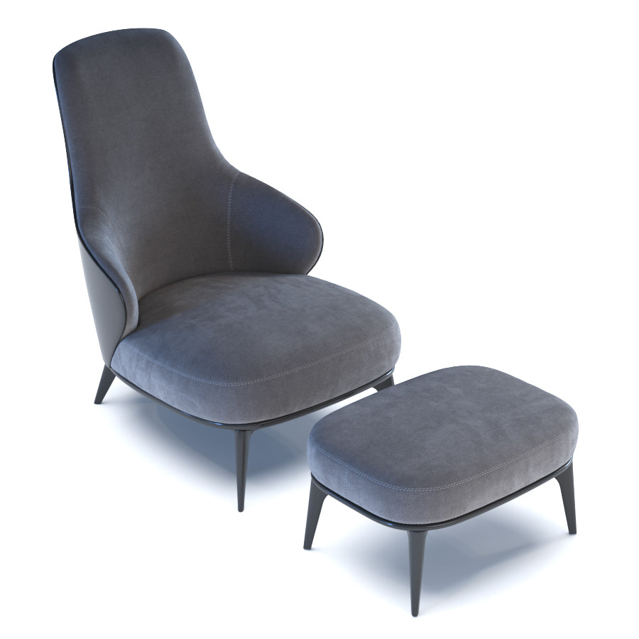 Leslie Velvet Armchair