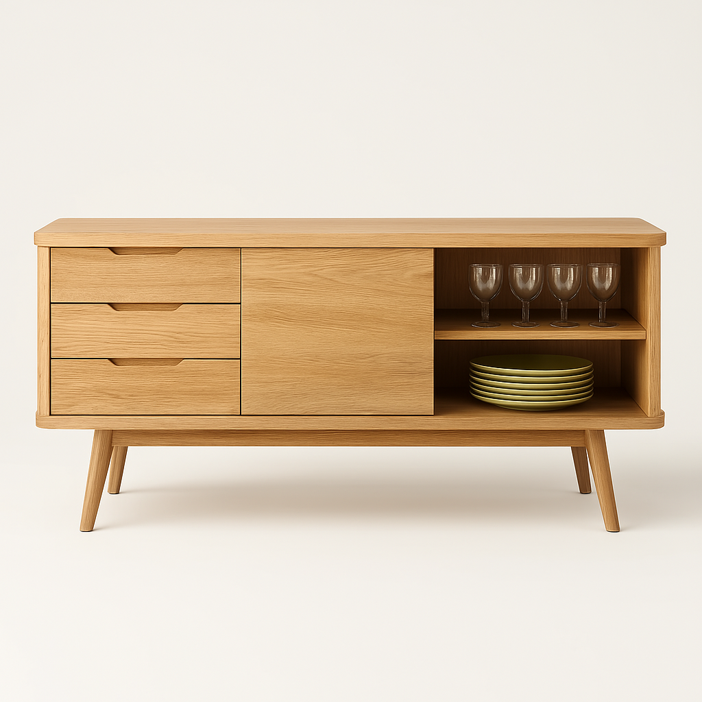Tivoli Retro Oak Sideboard
